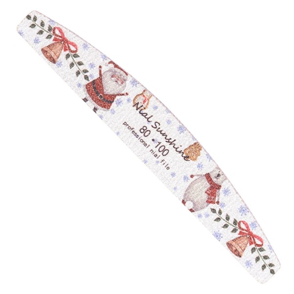 Christmas themed gritty nail file, emery board, professional