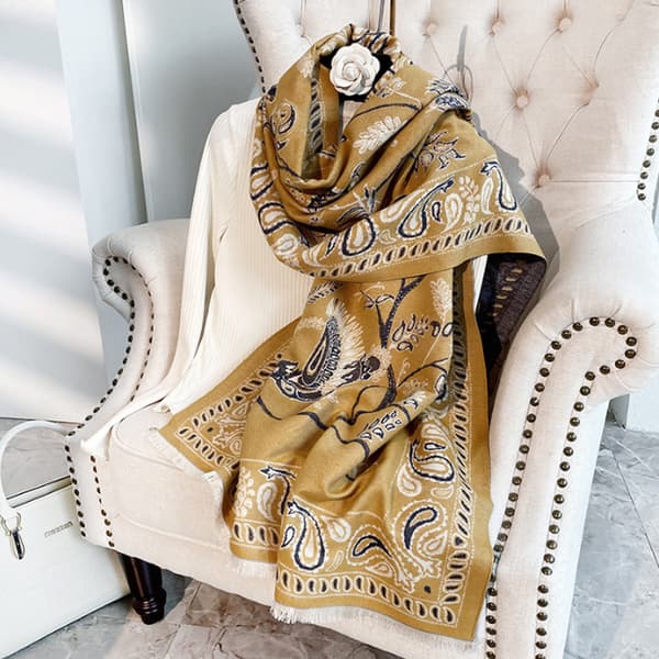Store Pashmina Tørklæder og Wraps til Kvinder Ekstra Blød Kashmir-lignende Plaid Dame Efterårstørklæder Sjaler og Wraps til Bryllup[TT]