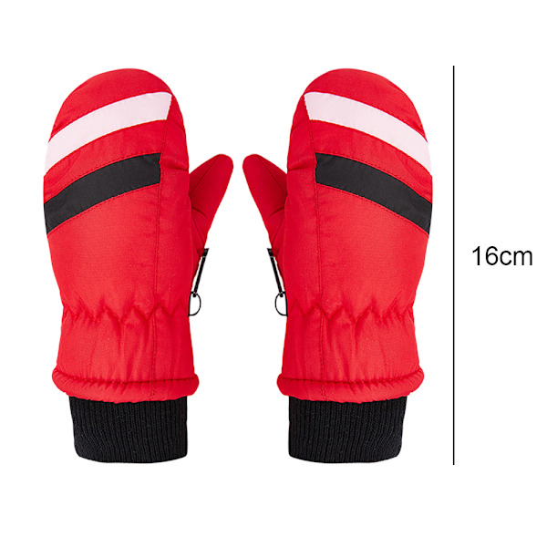 Vinterbarnens Snövant Unisex Vattentäta Skidvantar Varma Vinterhandskar