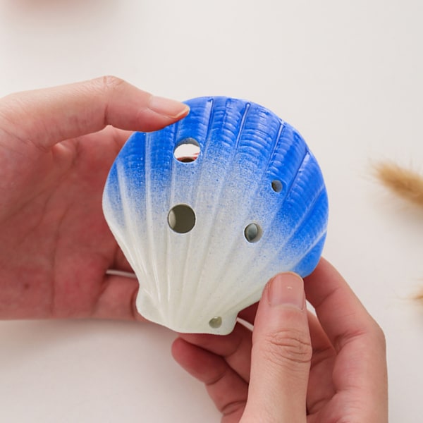 6-reikäinen Conch-okariina - Kaunis muotoilu, lahjaidea aloitteleville muusikoille, helppo oppia