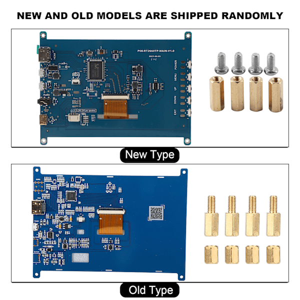 7-tums skärm 1024 x 600 HD TFT-skärm för HDMI-ingångsmonitor för Raspberry Pi 4B/3B