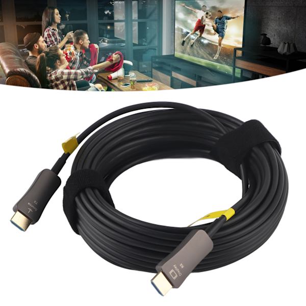4K Fiberoptisk HD Multimedia Interface-kabel 4:4:4RGB HDR10 HDCP2.2 18Gbps HD Enriktad Kabel för PS4 15m/49.2ft