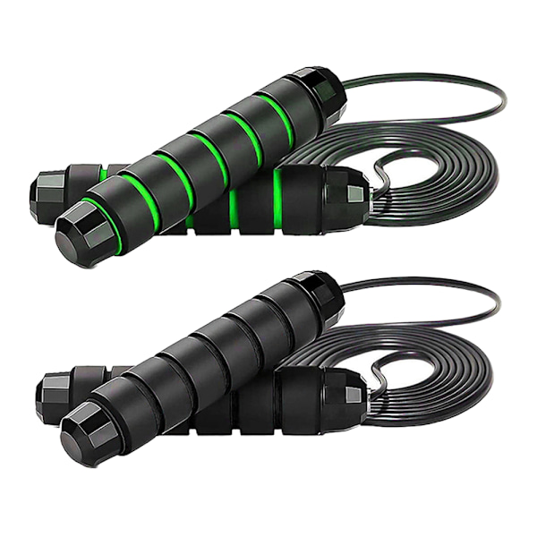 Speed Rope 360° Kuglelejer, Snoresfri, Nem at Justere med Memory Foam Håndtag, Fitness, Træning