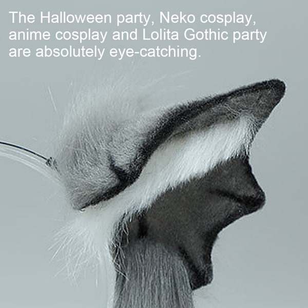Plush Fyldig Djævel Bat Øre Pandebånd Dyr Halloween Jul Kostume Tilbehør