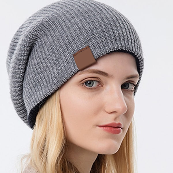 2 stk sammenleggbare ullstrikklue, unisex, egnet for høst, par, foreldre og barn, bruk når du går ut sammen
