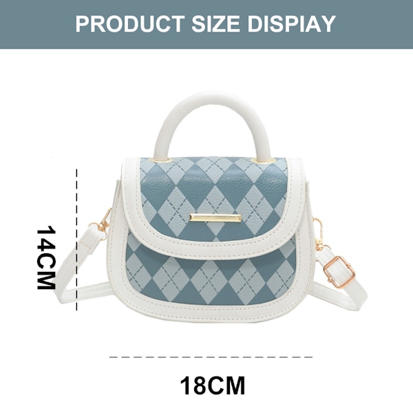 Damväska, Casual Messenger Bag, Bärbar Diamant Axelväska, Liten Väska