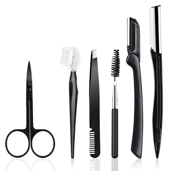 Multi-i-1 Øjenbryn Razor Kit, Øjenbryn Plejesæt, Øjenbryn Trimmer Sæt til Kvinder og Mænd