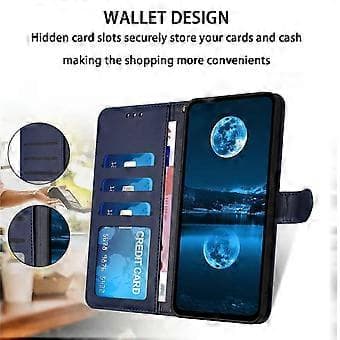 Leather Wallet Case with Stand and Strap for Samsung Galaxy S25 Ultra (Style C)
