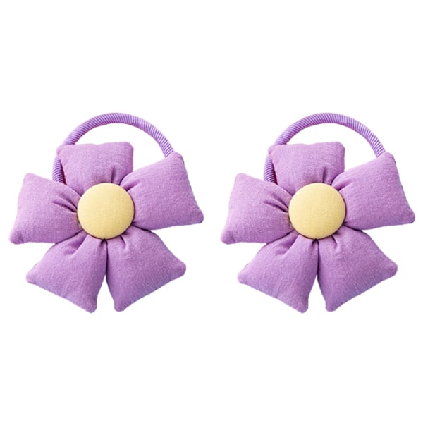 Bomullselastiska slipsar Blomsterhästsvanshållare Pigtail slipsar