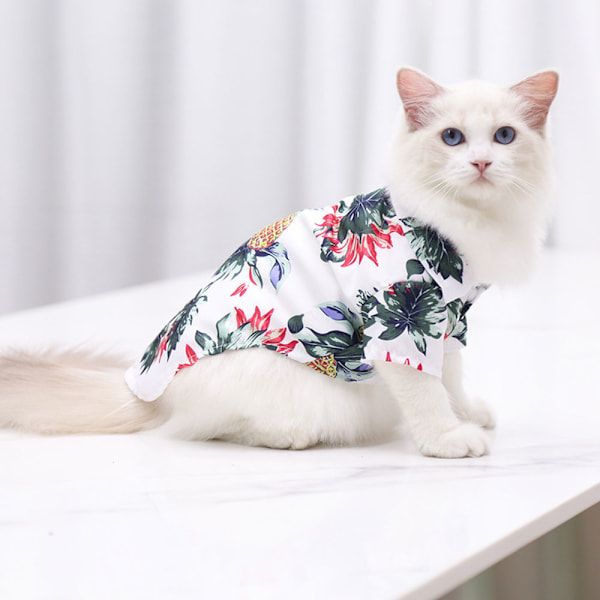 2 stk Små og mellomstore hunder strand ananas skjorte Hawaii kjæledyr hunder katter Golden Retriever