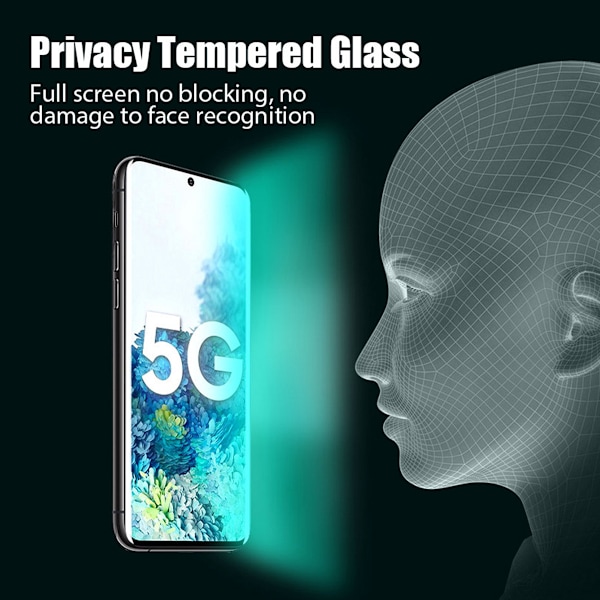2-Pack Privacy Näytönsuoja Samsung A52S - Karkaistu Lasi 9H - Super Laatu 3D