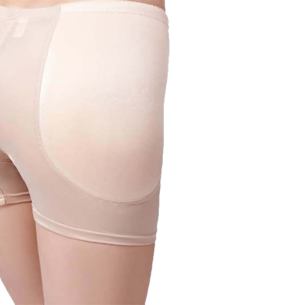 Höftlyftande Padded Enhancer för Kvinnor Sömlös Plump Crotch Stretchig Andningsbar Butt Padded Underkläder Hudfärg M