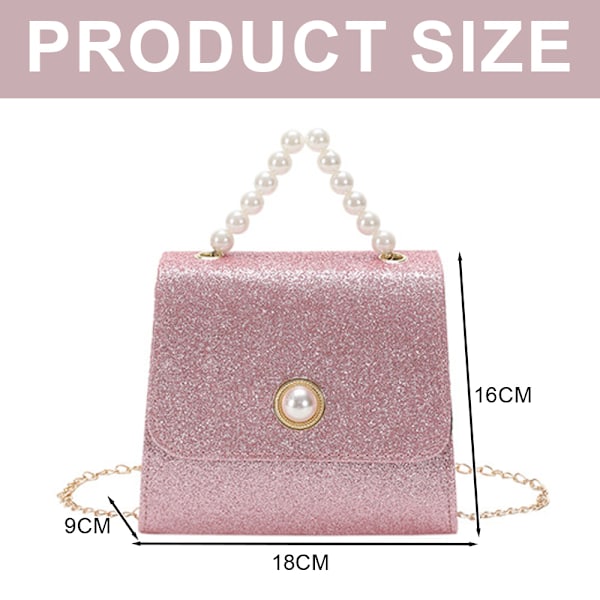 Lämplig för kvinnor dejting Pearl spänne mode liten väska handväska kedja axel crossbody väska.