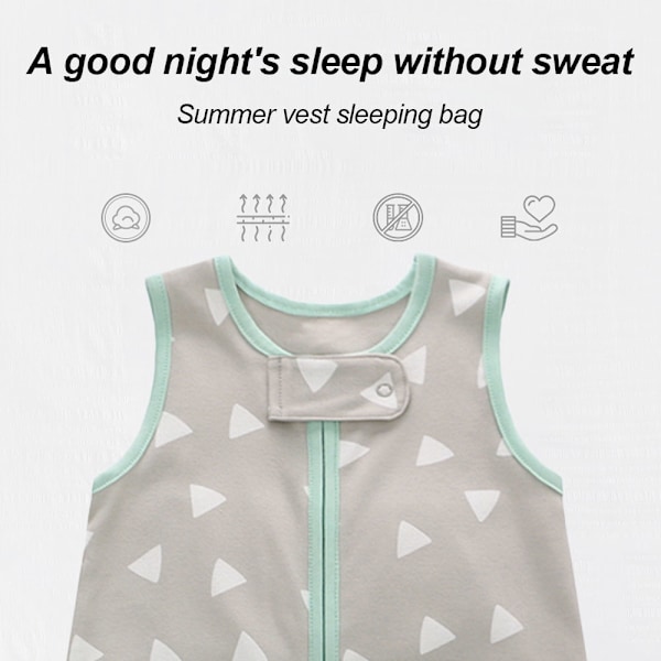 Barnpyjamas i sommar - endelssommar-väst swaddle