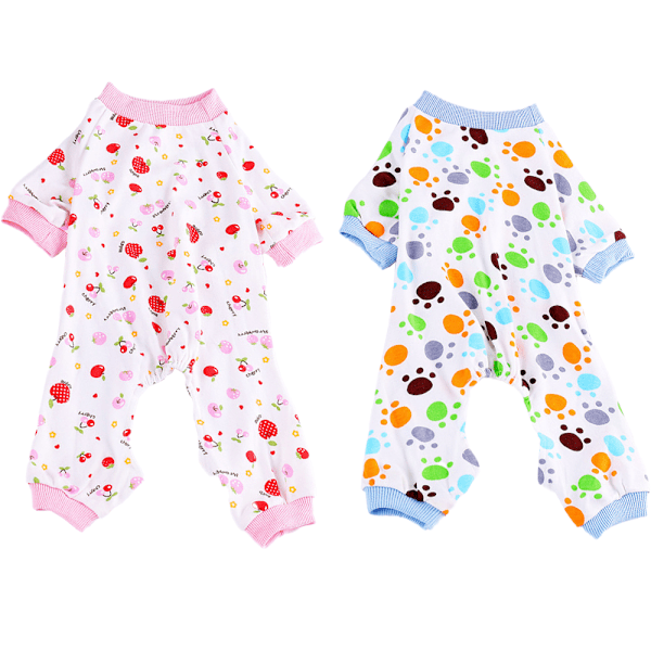 Valp Pyjamas Husdjur Overall Mjuk Valp Rompers Husdjur Hund Söt Kläder Onesies Valp Bodysuits