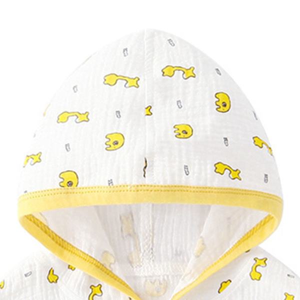 Baby Kappe Kappe Sommer Åndbar Hætte Blære Crepe Solbeskyttelse Baby Kappe til Småbørn L Længde 15in