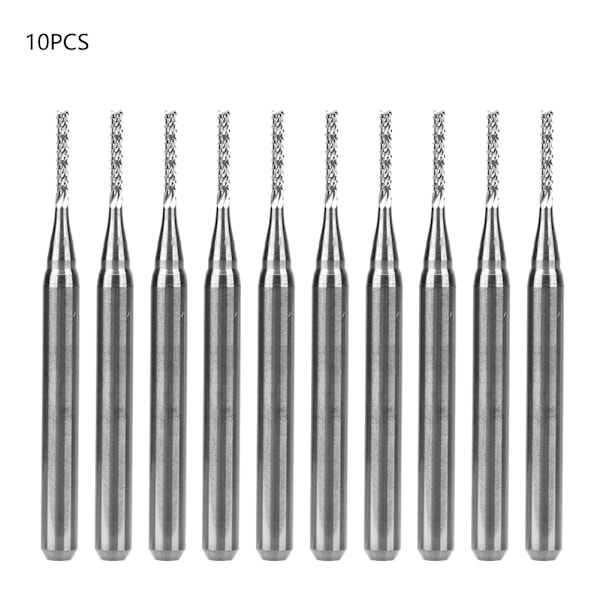10 stk Wolframkarbid CNC Kornfreser Skjæring Frøsmøring (1,1 mm)