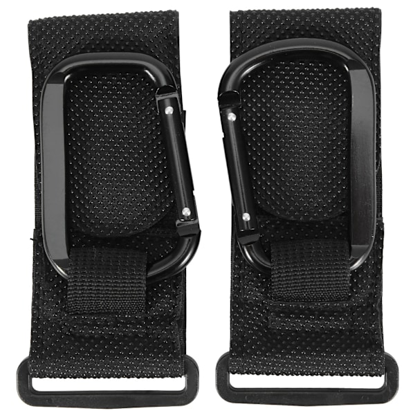 Hængekroge i Aluminium Legering Anti-slip med HOOK&LOOP til Babyvogn Tværstang