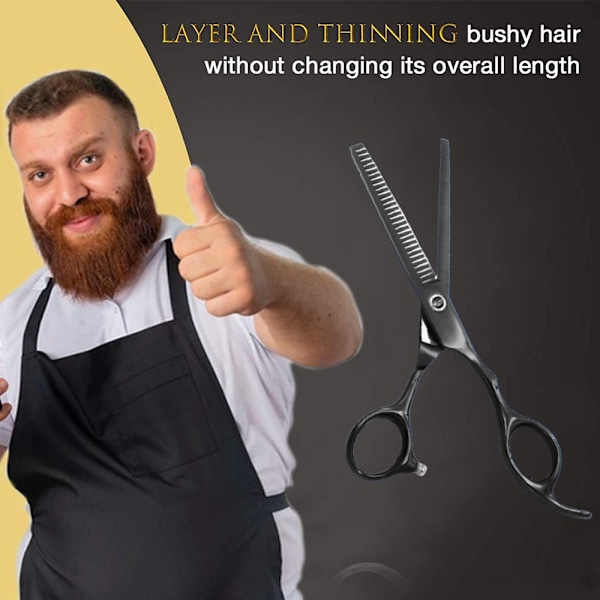 6,0 tommer Barber Hårklippesaks og Tyndingssaks - til Professionel Frisør