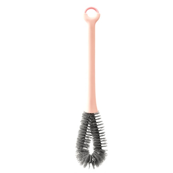 Långskaftad Nylonflaskkvast, 360 Grader Flexibel Flaskrengörare Glasrengörare (2-pack)