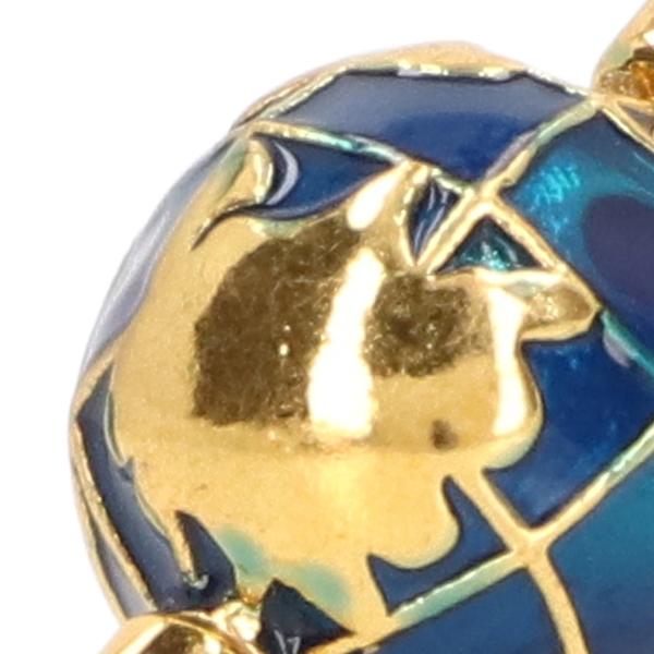 1:12 Dukkehustorglobe Metall Solid Blank Glansfull Utsøkt Dukkehustorglobemodell Studie Møbler