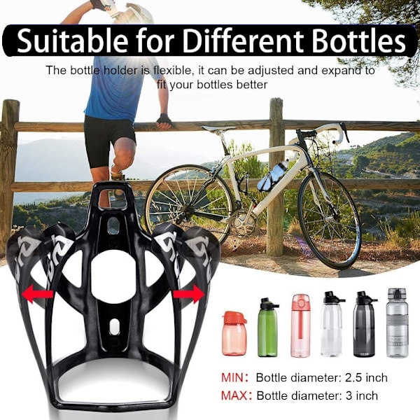 Cykelvattenflaskehållare, lätt flaskhållare, vattenflaskehållare, flaska, cykel dryckeshållare, MTB landsvägscykel, cykelvattenflaska