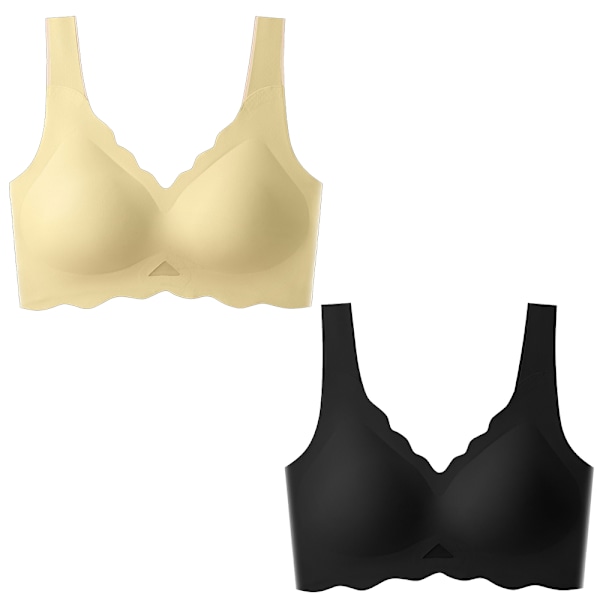 Damunderkläder bh i latex, sömlös, för stora byst, visar mindre byst, tunn