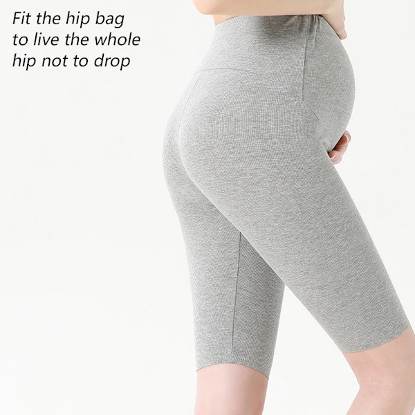 Mjuka gravidleggings med hög midja och fem fickor för kvinnor