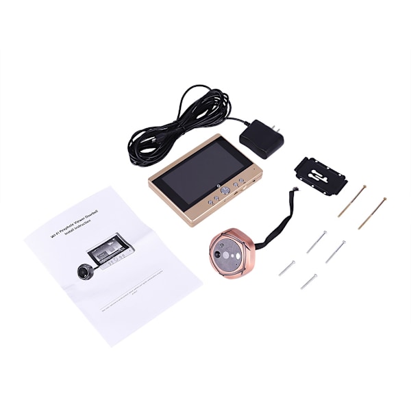 5'' LCD WiFi Digital Dörrtittare Dörrtelefon Dörrklocka Intercom IR Nattsyn US