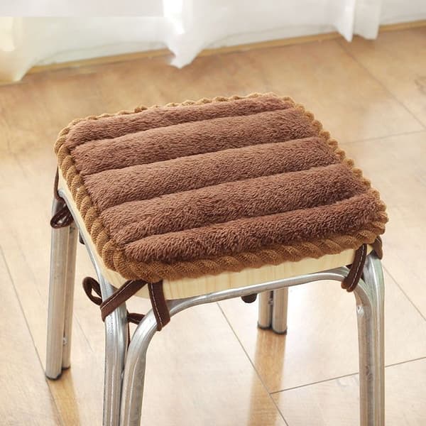 Winter Thick Plush Dining Chair Cushion 30*30CM Office Computer Non-slip Seat Cushion[TT]