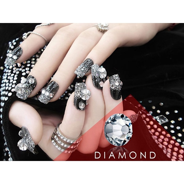 1440 st Platta Baktill Crystal Rhinestones Runda Stenar för Nagelkonst och Hantverk Lim Fixering, Crystal