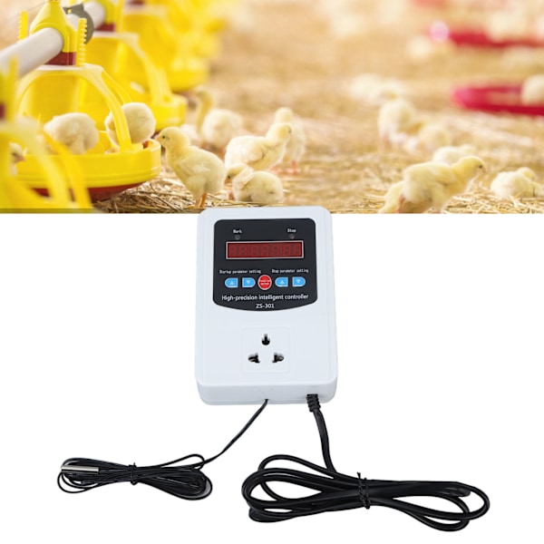 1500W Drivhuse Temperaturregulator Digital Lufttemperaturregulator Termostat LCD Display 10A EU Stik 220V