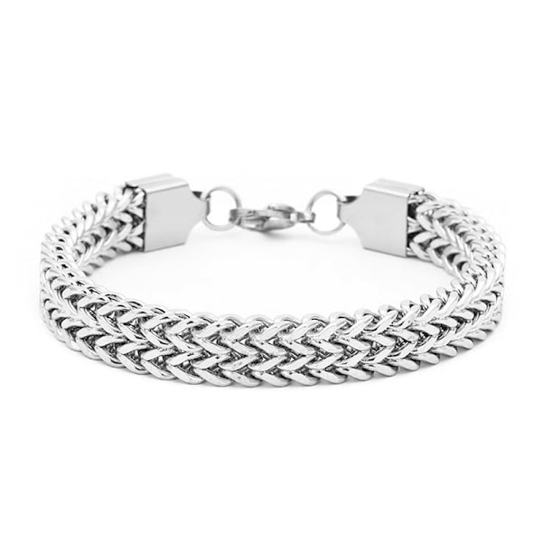 Herrar Länkkedja Armband Rostfritt Stål Bredd Längd