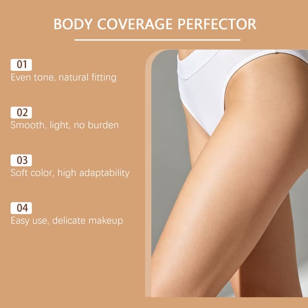 Kropps- og benconcealer for mørk hudtone - Lett, vannfast, langvarig Dark skin 100g