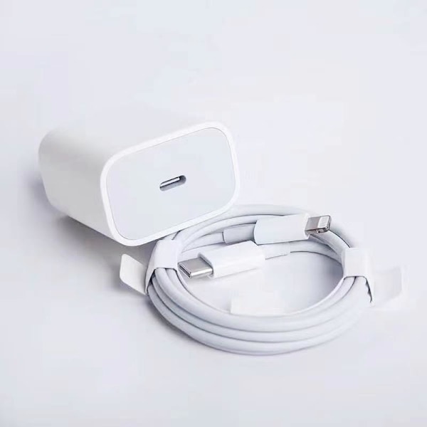 PD 20W USB-C Snabbladdare för iPhone med 1m Kabel