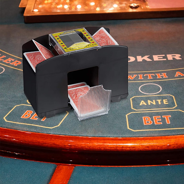 1 st Automatisk Kortblandare - Batteridriven Elektrisk Blandare - Perfekt för Hem & Turneringar för Klassiska Poker & Samlarkortspel