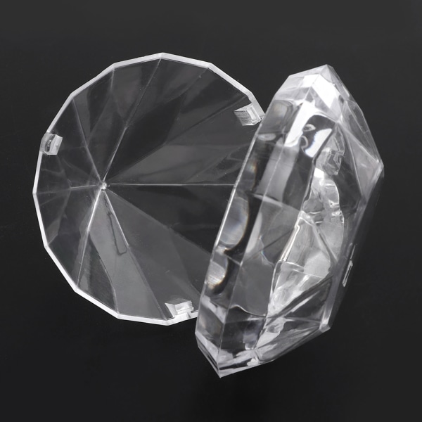 12 st Transparent case för livsmedelsgodis i diamantform