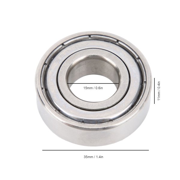 10 kpl Mini-laakerit Korkea pyörimisnopeus Kaksoisvarjostetut Koneen osat S6202ZZ 35x15x11mm