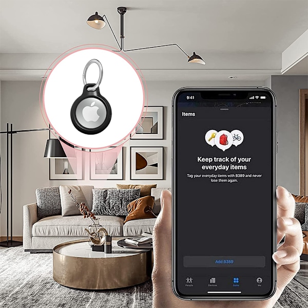 4 kpl vedenpitäviä nestemäisen silikonin suojakoteloita Apple Airtagille