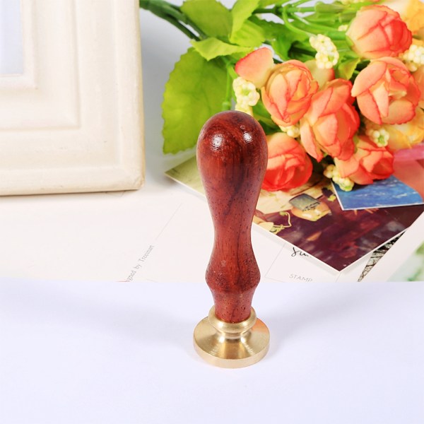 Vintage Retro Klassisk Voksforseglingsstempel Messinghode Fancy Greetings(MIN VEN)