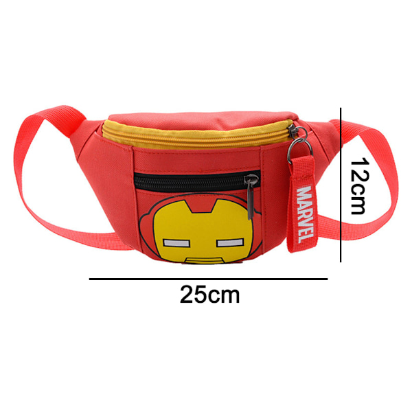 Sød Børne Brysttaske Mini Print Skuldertaske Tegneserie Anime Taljepose Messenger Taske