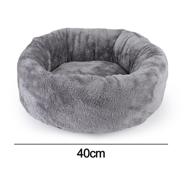 Liten Hundebed – Kattebed – Plysj Dyreputer Sofa Vaskbar Anti-Angst Koselig Fluffy Pute Rede