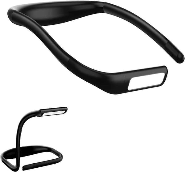 Neck Reading Light: 3 Color LED Light and Fully Adjustable Brightness, Bendable Arms, Rechargeable Battery, for Neck