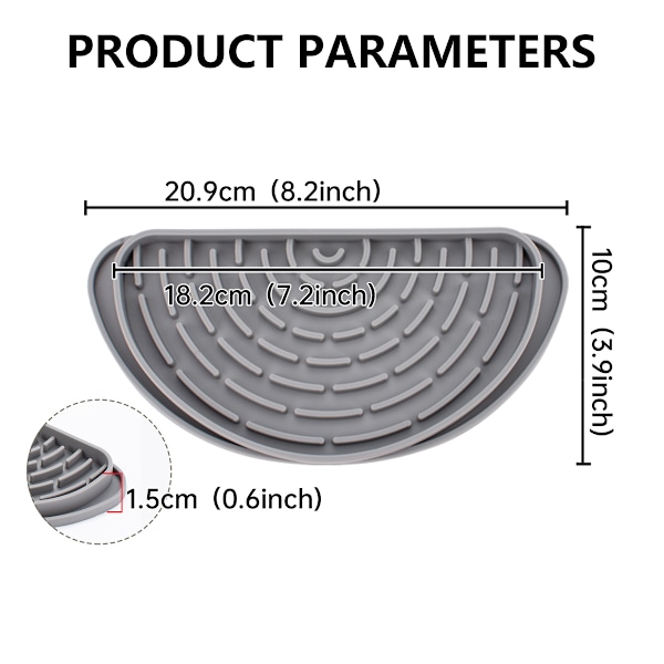 Kylskåp Droppfångare, Mini Kylskåp Droppbricka Skyddar Is och Vatten Dispenser Pan, Kylskåp Spill Vattenkudde Fångstfat för dränering 2 Pack
