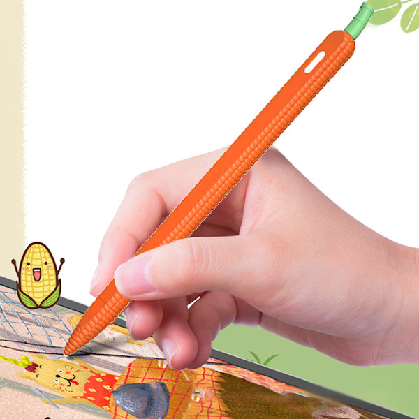 Etui Kompatibelt med Apple Pencil 2. generasjon, Søt Mais-Etui Tilbehør Beskyttende Nib-hette