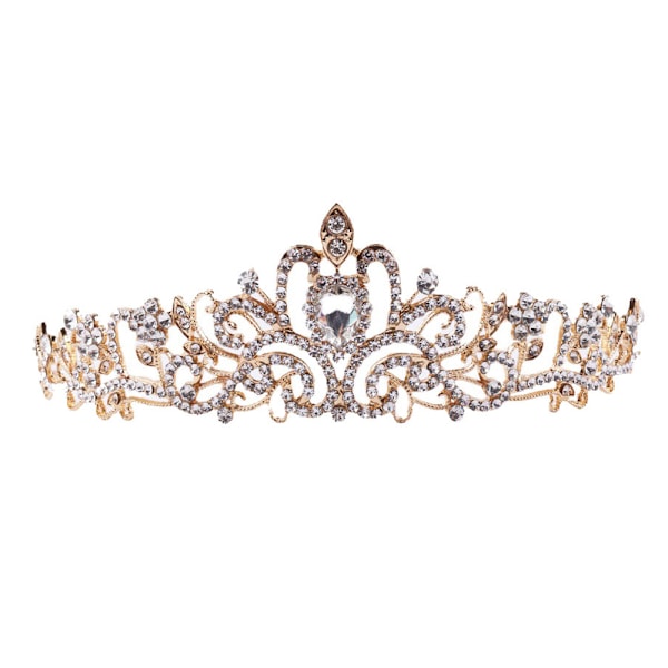 Bryllupskrone Rhinestone Pandebånd Piger Prinsesse Fødselsdagsfest Bryllup Tilbehør, Juleferiegave Til Kvinder