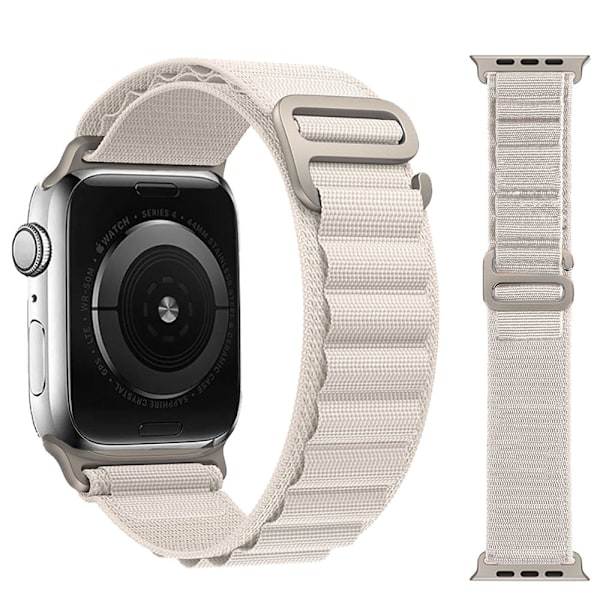 Sport Loop, Textilarmband, Apple Watch, 42mm-49mm, Vit