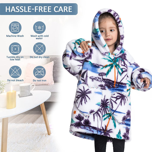 Barnfilt Hoodie för Flickor, Filt för Barn, Filt Hoodie Tröja Födelsedagspresenter för Tonåring Pojke Present