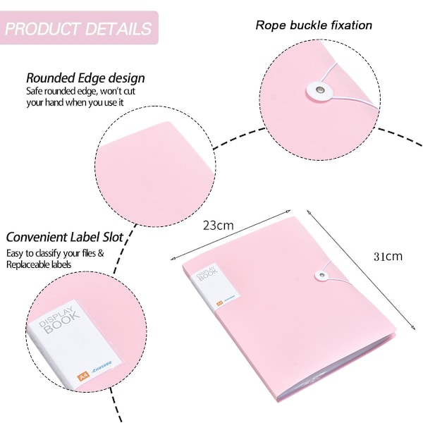 Mappe Transparent Interiør Multi-lags Ressourcebog Studerende Testtaske Binder Kontraktmappe Filmappe
