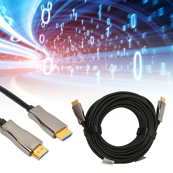 4K HD Multimedia Interface-kabel 18Gbps Optisk HD Multimedia Interface till HD Multimedia Interface Kabel 10m / 32.8ft